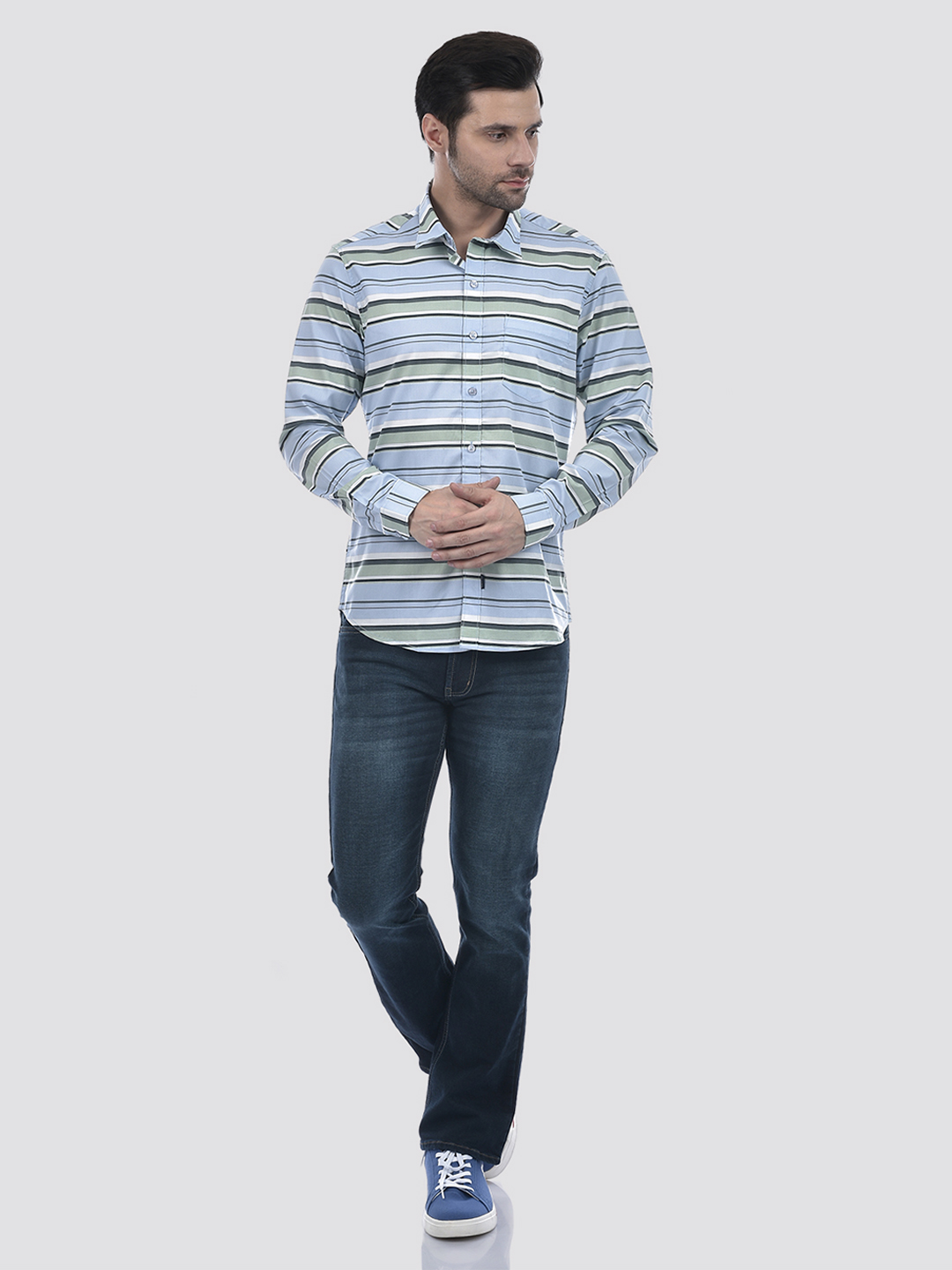 Numero Uno Men Striped Multicolor Shirt